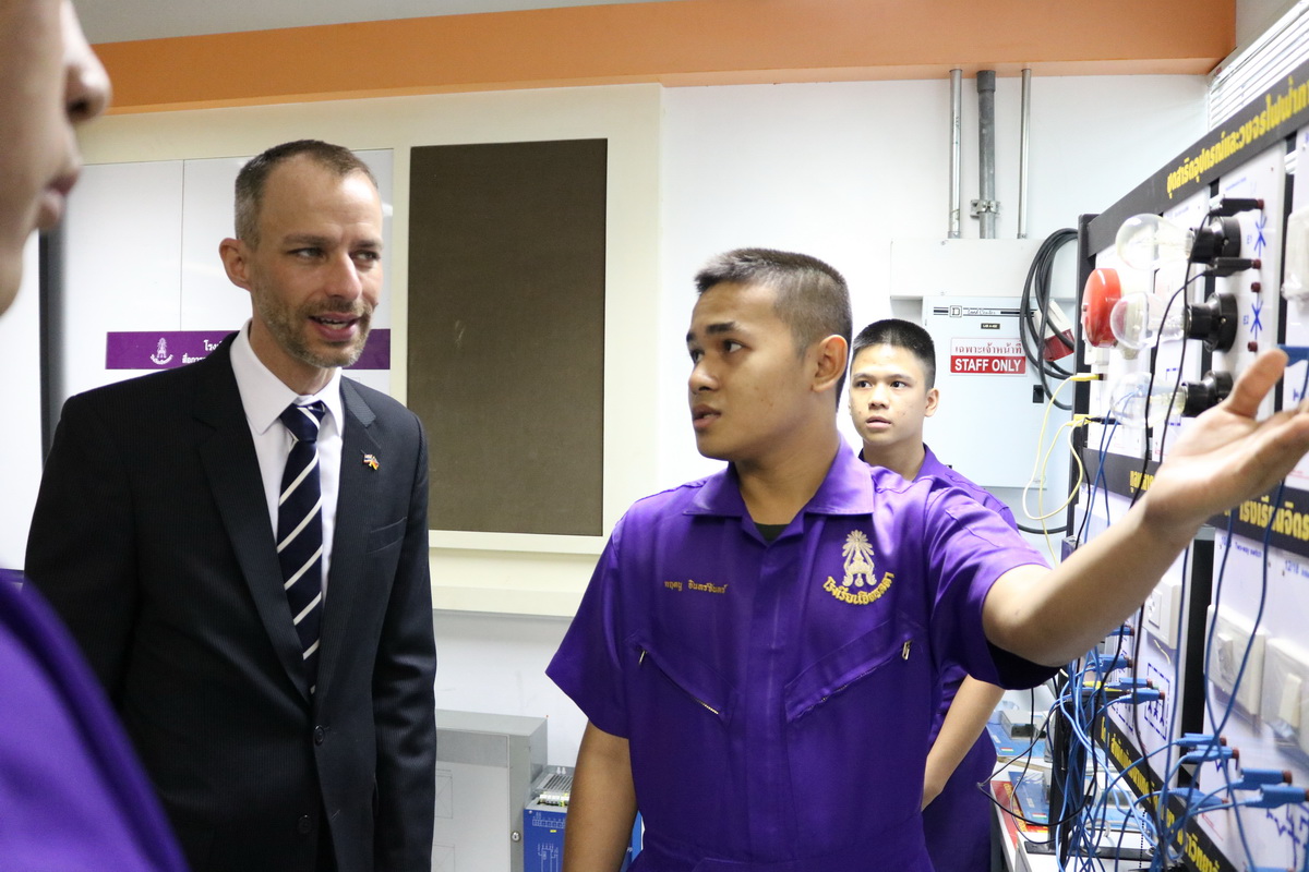 ต้อนรับคณะผู้เยี่ยมชมจากประเทศเยอรมัน — 2 พฤษภาคม 2025 — สถาบันเทคโนโลยีจิตรลดา CDTI