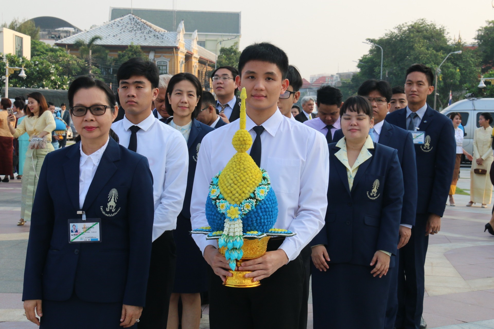 วางพานพุ่มวันจักรี — 1 พฤษภาคม 2025 — สถาบันเทคโนโลยีจิตรลดา CDTI