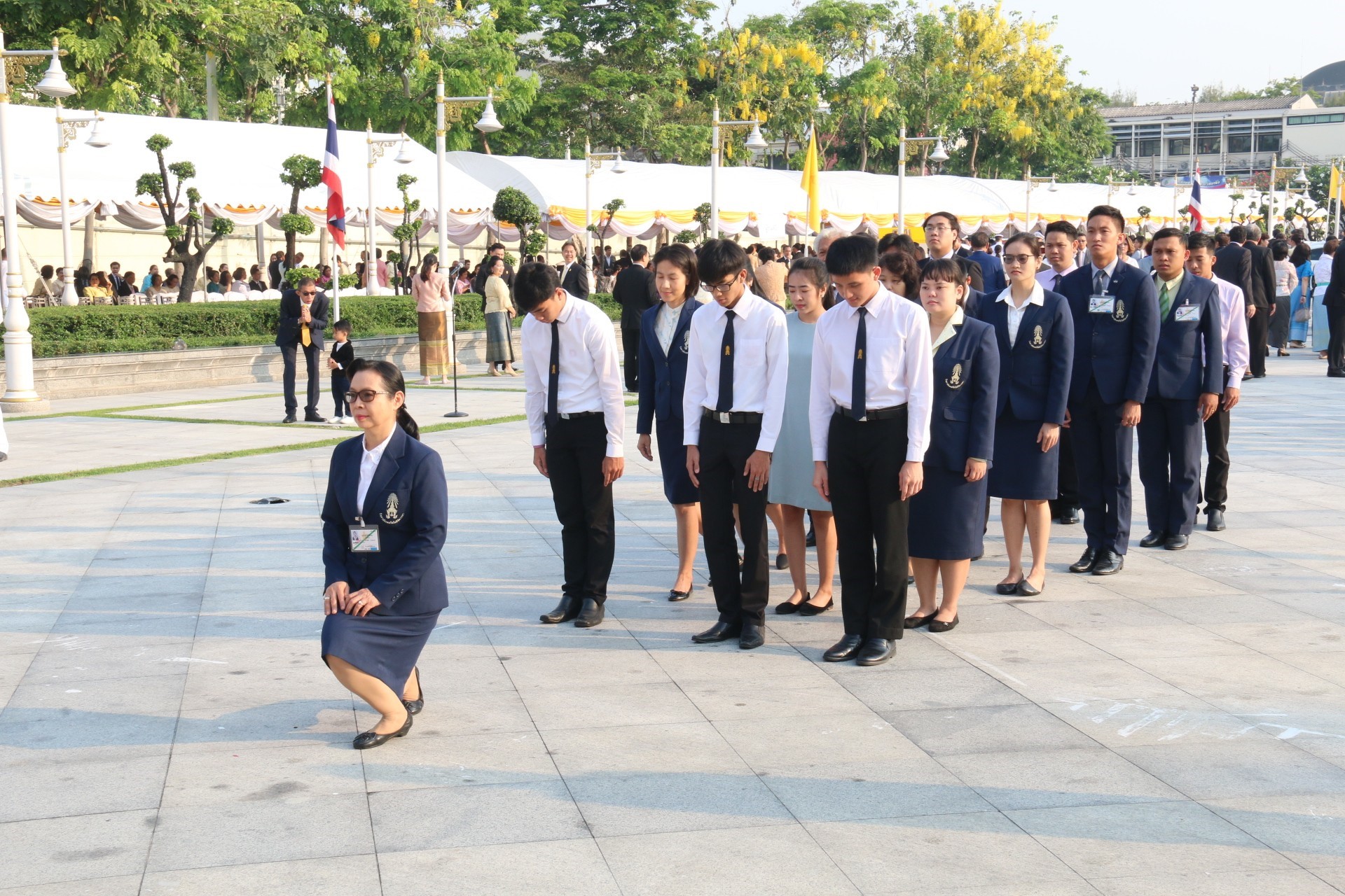 วางพานพุ่มวันจักรี — 1 พฤษภาคม 2025 — สถาบันเทคโนโลยีจิตรลดา CDTI