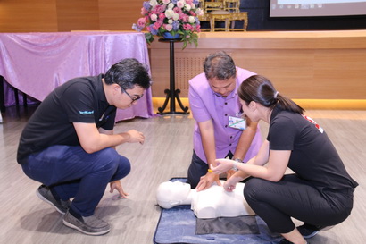 อบรมการใช้เครื่องกระตุกหัวใจด้วยไฟฟ้าชนิดอัตโนมัติ (AED) — 1 พฤษภาคม 2025 — สถาบันเทคโนโลยีจิตรลดา CDTI