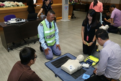 อบรมการใช้เครื่องกระตุกหัวใจด้วยไฟฟ้าชนิดอัตโนมัติ (AED) — 1 พฤษภาคม 2025 — สถาบันเทคโนโลยีจิตรลดา CDTI