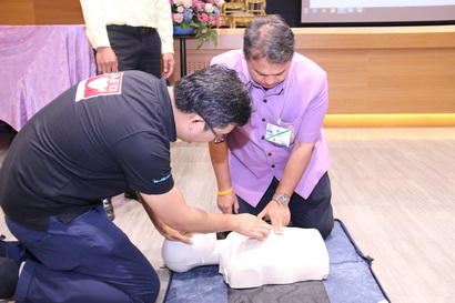 อบรมการใช้เครื่องกระตุกหัวใจด้วยไฟฟ้าชนิดอัตโนมัติ (AED) — 1 พฤษภาคม 2025 — สถาบันเทคโนโลยีจิตรลดา CDTI