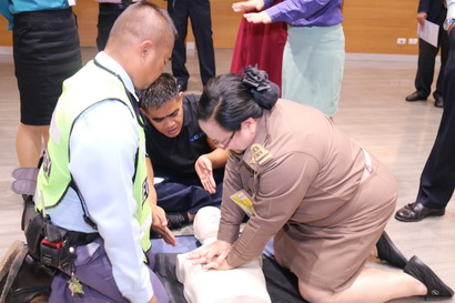 อบรมการใช้เครื่องกระตุกหัวใจด้วยไฟฟ้าชนิดอัตโนมัติ (AED) — 1 พฤษภาคม 2025 — สถาบันเทคโนโลยีจิตรลดา CDTI