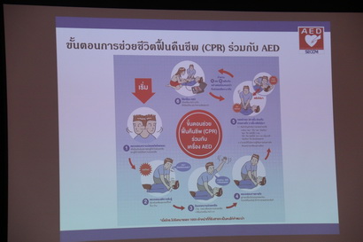 อบรมการใช้เครื่องกระตุกหัวใจด้วยไฟฟ้าชนิดอัตโนมัติ (AED) — 1 พฤษภาคม 2025 — สถาบันเทคโนโลยีจิตรลดา CDTI