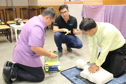 อบรมการใช้เครื่องกระตุกหัวใจด้วยไฟฟ้าชนิดอัตโนมัติ (AED) — 1 พฤษภาคม 2025 — สถาบันเทคโนโลยีจิตรลดา CDTI