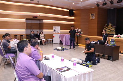 อบรมการใช้เครื่องกระตุกหัวใจด้วยไฟฟ้าชนิดอัตโนมัติ (AED) — 1 พฤษภาคม 2025 — สถาบันเทคโนโลยีจิตรลดา CDTI