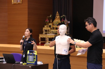อบรมการใช้เครื่องกระตุกหัวใจด้วยไฟฟ้าชนิดอัตโนมัติ (AED) — 1 พฤษภาคม 2025 — สถาบันเทคโนโลยีจิตรลดา CDTI