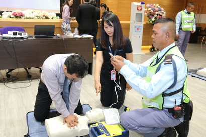 อบรมการใช้เครื่องกระตุกหัวใจด้วยไฟฟ้าชนิดอัตโนมัติ (AED) — 1 พฤษภาคม 2025 — สถาบันเทคโนโลยีจิตรลดา CDTI