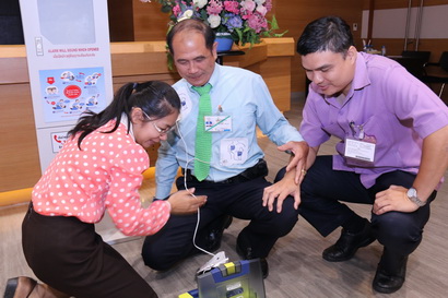 อบรมการใช้เครื่องกระตุกหัวใจด้วยไฟฟ้าชนิดอัตโนมัติ (AED) — 1 พฤษภาคม 2025 — สถาบันเทคโนโลยีจิตรลดา CDTI