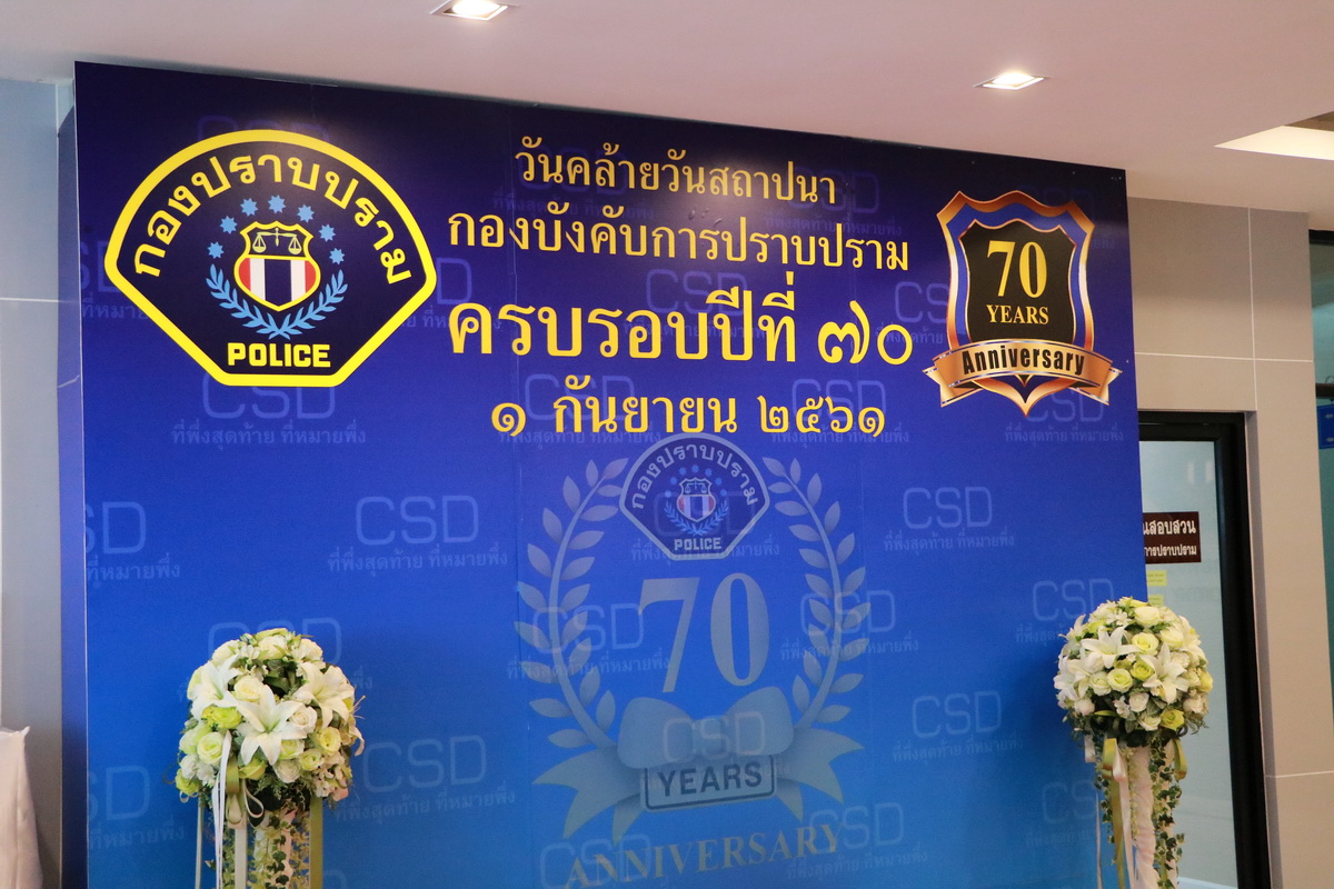 วันคล้ายวันสถาปนา กองบังคับการปราบปราม — 2 พฤษภาคม 2025 — สถาบันเทคโนโลยีจิตรลดา CDTI