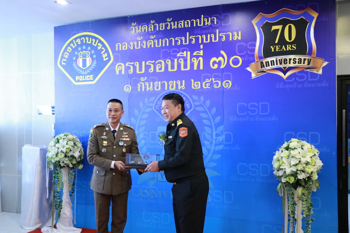 วันคล้ายวันสถาปนา กองบังคับการปราบปราม — 2 พฤษภาคม 2025 — สถาบันเทคโนโลยีจิตรลดา CDTI
