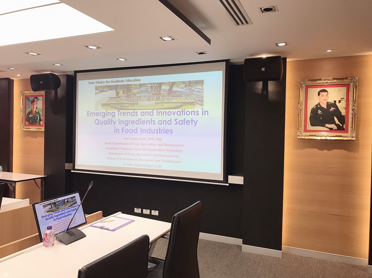 รับฟังการบรรยายพร้อมหารือความร่วมมือทางวิชาการ — 8 พฤษภาคม 2025 — สถาบันเทคโนโลยีจิตรลดา CDTI
