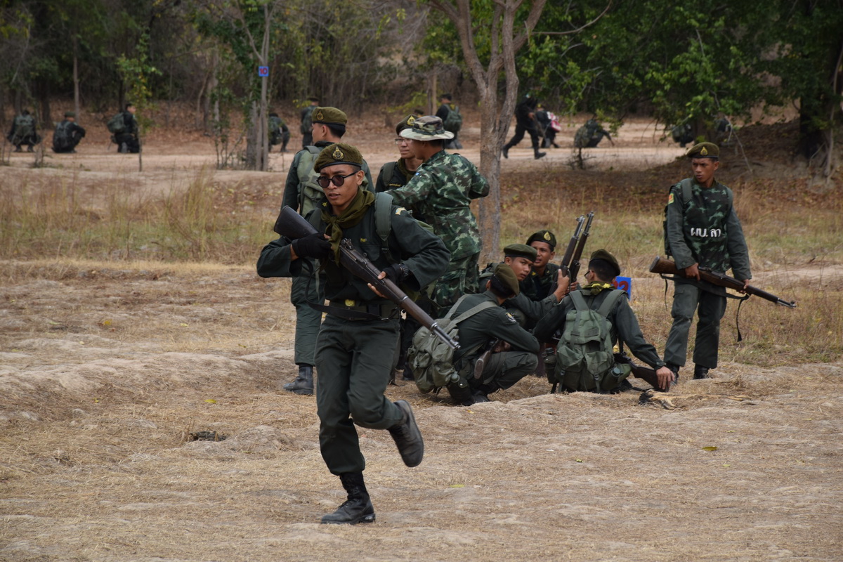 ภาพการฝึกภาคสนาม นักศึกษาวิชาทหาร ประจำปีการศึกษา ๒๕๕๘ — 1 พฤษภาคม 2025 — สถาบันเทคโนโลยีจิตรลดา CDTI