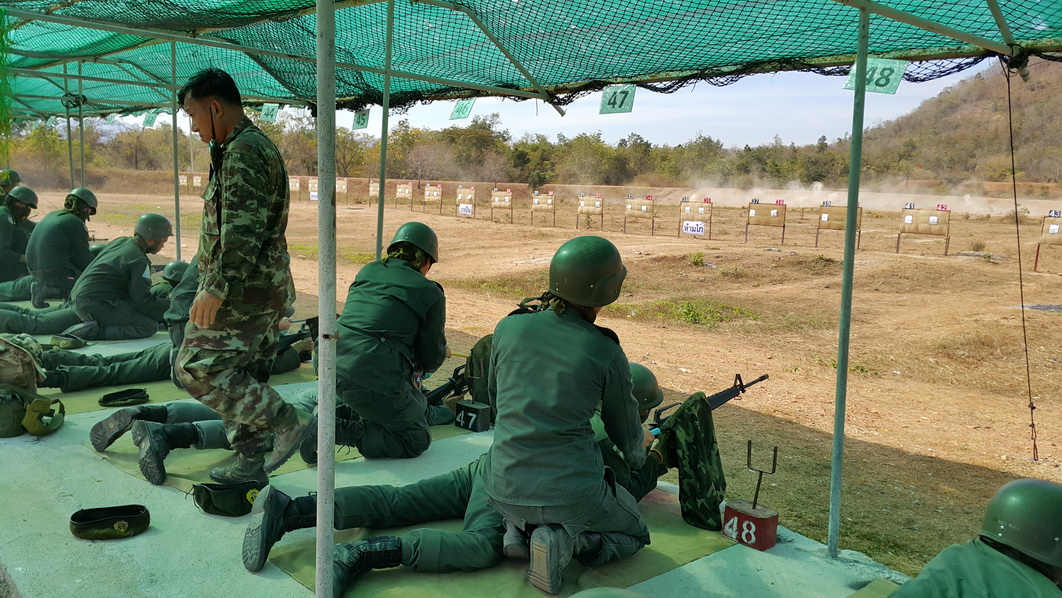 ภาพการฝึกภาคสนาม นักศึกษาวิชาทหาร ประจำปีการศึกษา ๒๕๕๘ — 1 พฤษภาคม 2025 — สถาบันเทคโนโลยีจิตรลดา CDTI