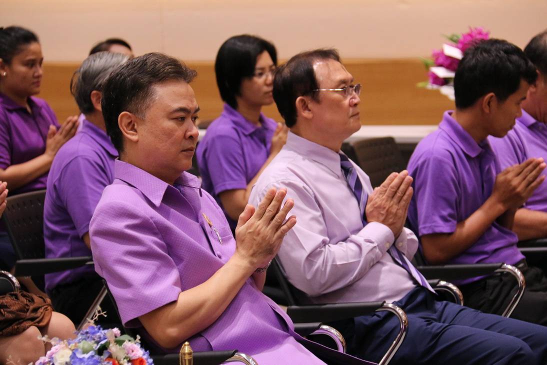 พิธีทำบุญถวายสังฆทาน และเจริญพระพุทธมนต์ และพิธีรดน้ำดำหัวฯ — 21 พฤษภาคม 2025 — สถาบันเทคโนโลยีจิตรลดา CDTI