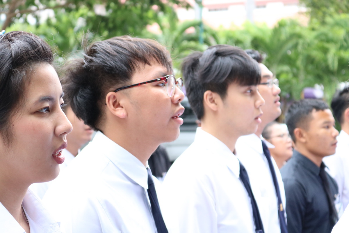 ร่วมทำบุญตักบาตรเพื่อถวายเป็นพระราชกุศล และพิธีถวายพระพรชัยมงคล — 2 พฤษภาคม 2025 — สถาบันเทคโนโลยีจิตรลดา CDTI