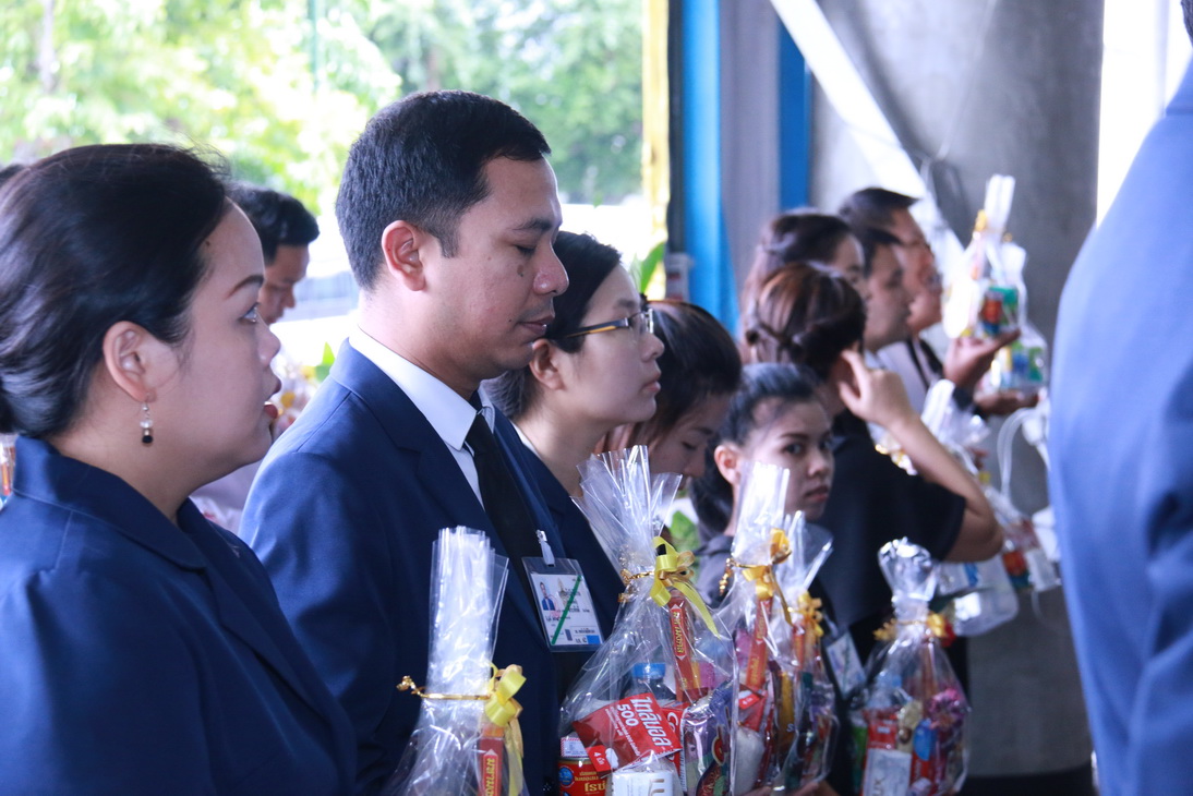 ร่วมทำบุญตักบาตรเพื่อถวายเป็นพระราชกุศล และพิธีถวายพระพรชัยมงคล — 2 พฤษภาคม 2025 — สถาบันเทคโนโลยีจิตรลดา CDTI