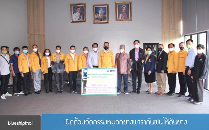 Blueshipthai เปิดตัวนวัตกรรมหมวกยางพารากันฝนให้ต้นยาง — 2 พฤษภาคม 2025 — สถาบันเทคโนโลยีจิตรลดา CDTI
