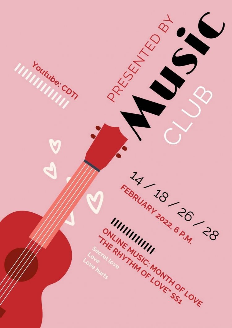 ขอเชิญร่วมรับฟังการแสดงดนตรี “The Rhythm of Love” ในโอกาสเดือนแห่งความรัก — 2 พฤษภาคม 2025 — สถาบันเทคโนโลยีจิตรลดา CDTI