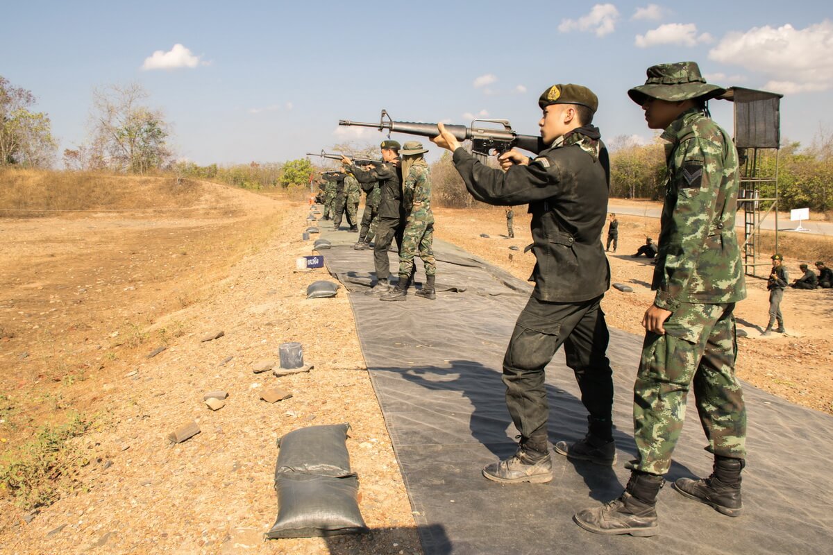 ภาพการฝึกภาคสนาม นักศึกษาวิชาทหาร ประจำปีการศึกษา ๒๕๕๘ &mdash; 5 สิงหาคม 2026 &mdash; สถาบันเทคโนโลยีจิตรลดา CDTI