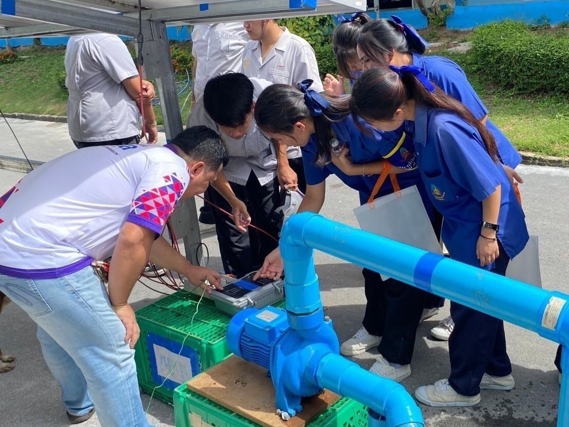 กิจกรรมบรรยายเชิงปฏิบัติการพื้นฐาน Solarcell — 1 พฤษภาคม 2025 — สถาบันเทคโนโลยีจิตรลดา CDTI