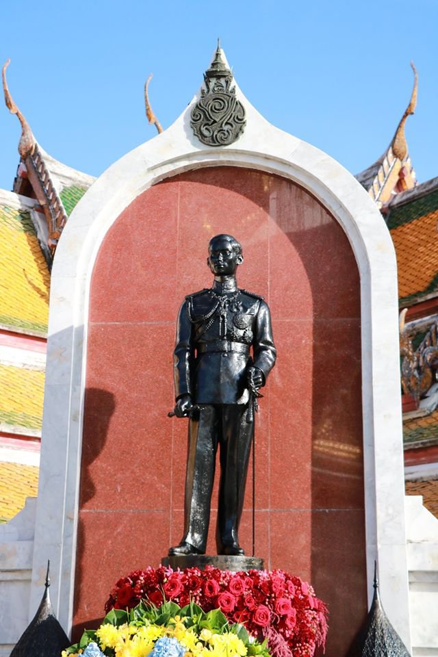 วางพวงมาลาถวายสักการะพระบาทสมเด็จพระปรเมนทรมหาอานันทมหิดล พระอัฐมรามาธิบดินทร รัชกาลที่ 8 — 6 พฤษภาคม 2025 — สถาบันเทคโนโลยีจิตรลดา CDTI