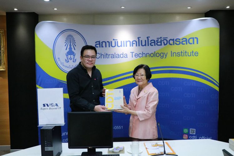 รับมอบคอมพิวเตอร์จากกลุ่มธุรกิจโครงการไอที บจม.เอสวีโอเอ — 6 พฤษภาคม 2025 — สถาบันเทคโนโลยีจิตรลดา CDTI