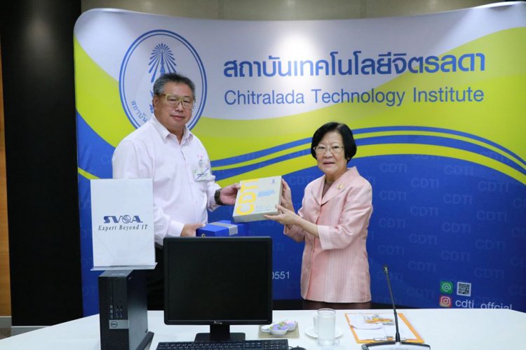 รับมอบคอมพิวเตอร์จากกลุ่มธุรกิจโครงการไอที บจม.เอสวีโอเอ — 6 พฤษภาคม 2025 — สถาบันเทคโนโลยีจิตรลดา CDTI