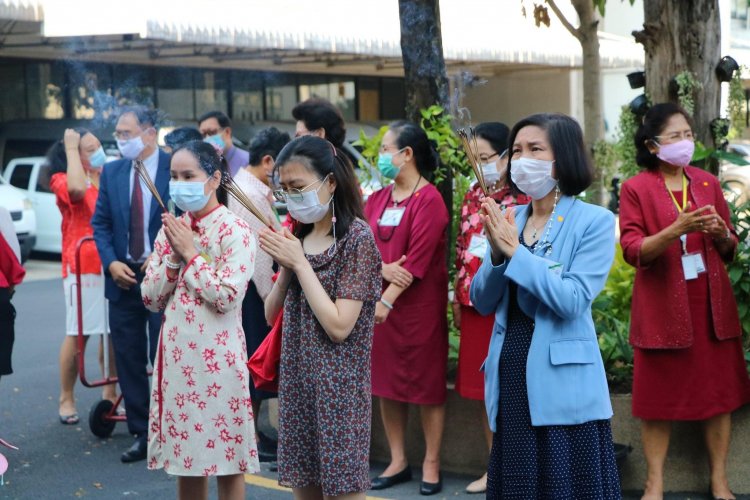 พิธีสักการะสิ่งศักดิ์สิทธิ์ประจำสถาบันเนื่องในวันตรุษจีน — 9 พฤษภาคม 2025 — สถาบันเทคโนโลยีจิตรลดา CDTI