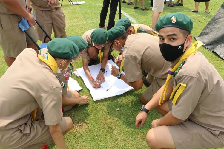 การเข้าค่ายลูกเสือ-เนตรนารี วิสามัญ ประจำปีการศึกษา 2563 — 5 พฤษภาคม 2025 — สถาบันเทคโนโลยีจิตรลดา CDTI