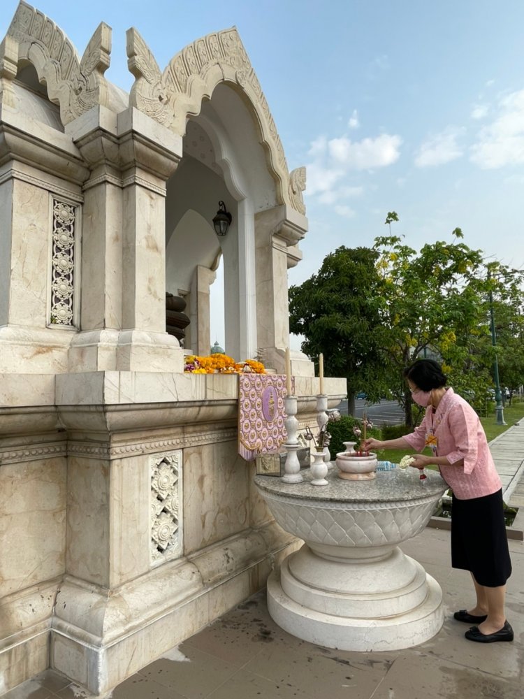 สักการะสิ่งศักดิ์สิทธิ์ประจำสำนักพระราชวัง — 4 พฤษภาคม 2025 — สถาบันเทคโนโลยีจิตรลดา CDTI
