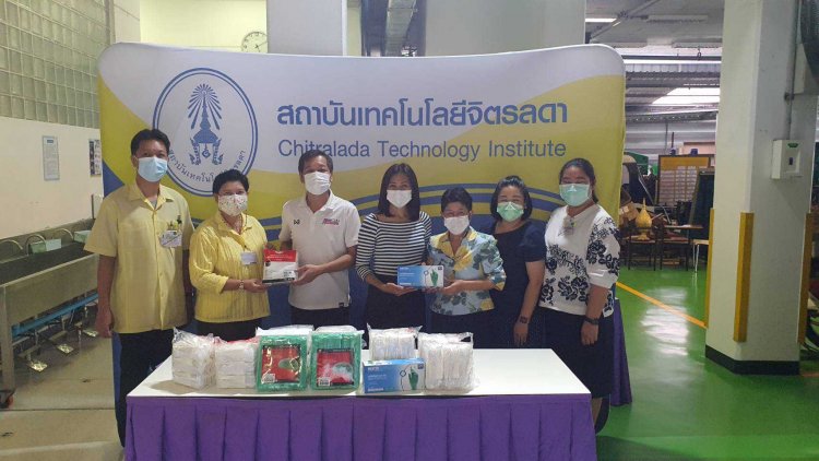 รับมอบสิ่งของและวัตถุดิบ สำหรับมอบให้บุคลากรทางการแพทย์ — 9 พฤษภาคม 2025 — สถาบันเทคโนโลยีจิตรลดา CDTI