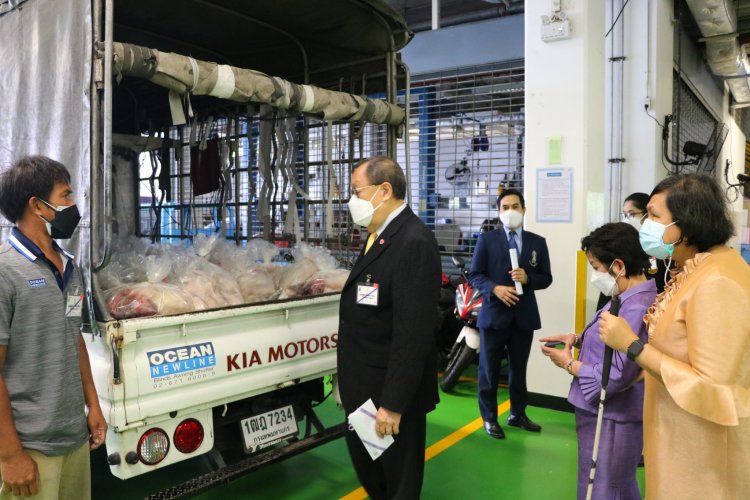 ส่งมอบวัตถุดิบพระราชทานแก่มูลนิธิช่วยคนตาบอด แห่งประเทศไทย — 5 พฤษภาคม 2025 — สถาบันเทคโนโลยีจิตรลดา CDTI