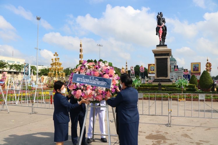 วางพวงมาลาวันปิยมหาราช — 5 พฤษภาคม 2025 — สถาบันเทคโนโลยีจิตรลดา CDTI