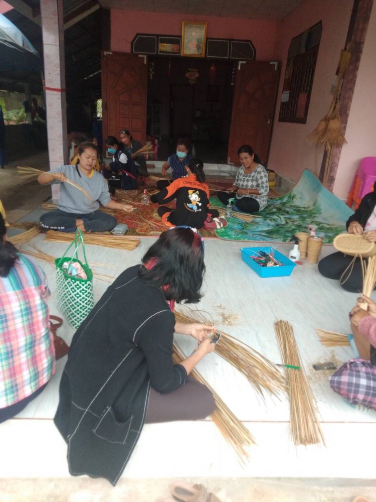 ฝึกทักษะอาชีพจักสานจากคล้า — 9 พฤษภาคม 2025 — สถาบันเทคโนโลยีจิตรลดา CDTI