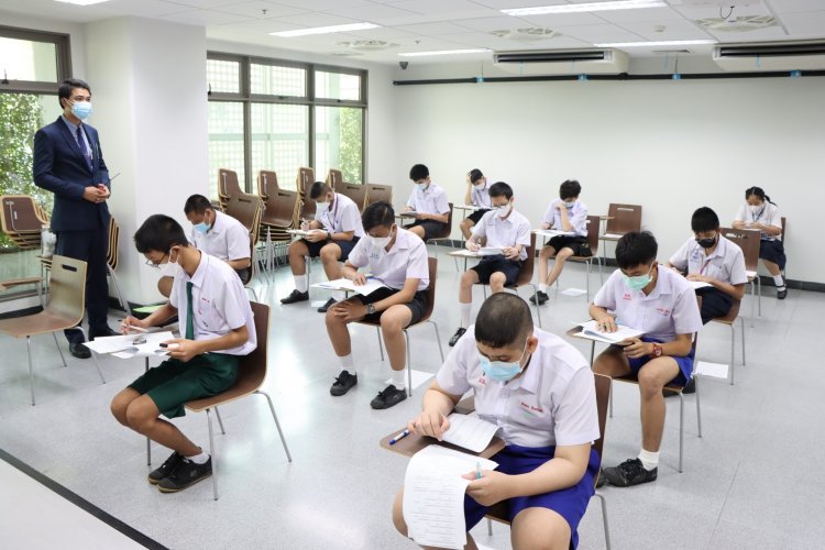 บรรยากศการสอบเข้าเรียนระดับ ปวช. ปีการศึกษา 2565 — 9 พฤษภาคม 2025 — สถาบันเทคโนโลยีจิตรลดา CDTI