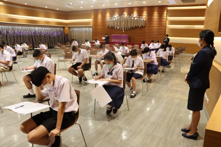บรรยากศการสอบเข้าเรียนระดับ ปวช. ปีการศึกษา 2565 — 9 พฤษภาคม 2025 — สถาบันเทคโนโลยีจิตรลดา CDTI