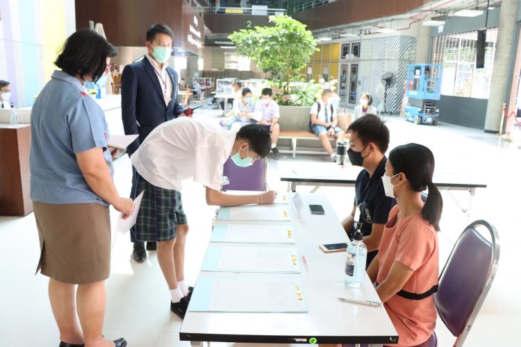 บรรยากศการสอบเข้าเรียนระดับ ปวช. ปีการศึกษา 2565 — 9 พฤษภาคม 2025 — สถาบันเทคโนโลยีจิตรลดา CDTI
