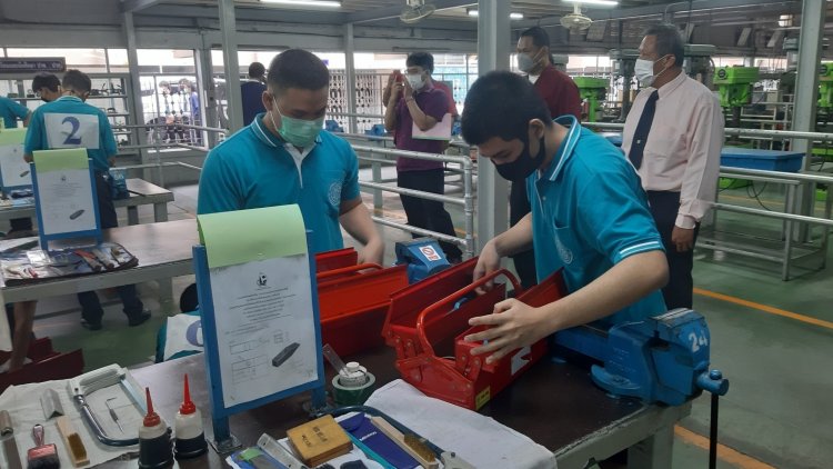 โรงเรียนจิตรลดาวิชาชีพร่วมการแข่งขันทักษะวิชาชีพ รายวิชาทักษะงานตะไบ ระดับ ปวช. — 9 พฤษภาคม 2025 — สถาบันเทคโนโลยีจิตรลดา CDTI