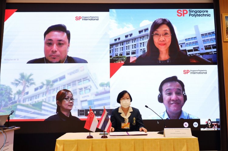 ลงนามความร่วมมือ Singapore Polytechnic — 4 พฤษภาคม 2025 — สถาบันเทคโนโลยีจิตรลดา CDTI