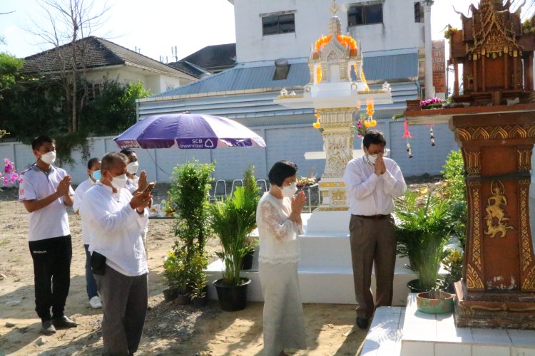 ตั้งศาลพระภูมิหอพักนักศึกษา — 4 พฤษภาคม 2025 — สถาบันเทคโนโลยีจิตรลดา CDTI