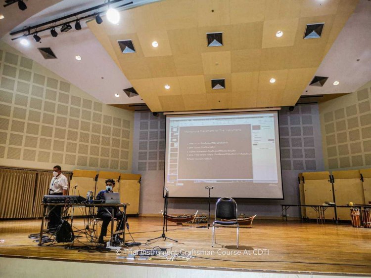 สาขาการสร้างเครื่องดนตรีไทย จัดอบรมเชิงปฏิบัติการพื้นฐานการจัดการจัดระบบขยายเสียงสำหรับดนตรีไทย — 9 พฤษภาคม 2025 — สถาบันเทคโนโลยีจิตรลดา CDTI