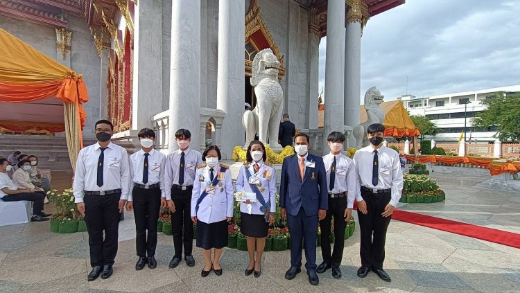 เฝ้ารับเสด็จพระราชพิธีทรงบำเพ็ญพระราชกุศลถวายผ้าพระกฐิน พุทธศักราช 2565 — 2 พฤษภาคม 2025 — สถาบันเทคโนโลยีจิตรลดา CDTI