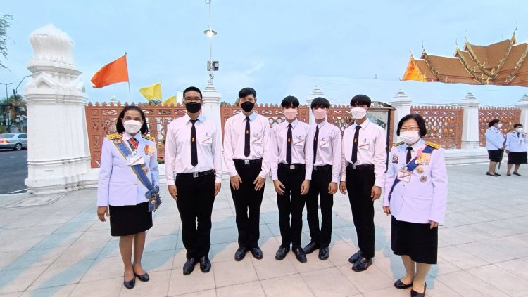 เฝ้ารับเสด็จพระราชพิธีทรงบำเพ็ญพระราชกุศลถวายผ้าพระกฐิน พุทธศักราช 2565 — 2 พฤษภาคม 2025 — สถาบันเทคโนโลยีจิตรลดา CDTI
