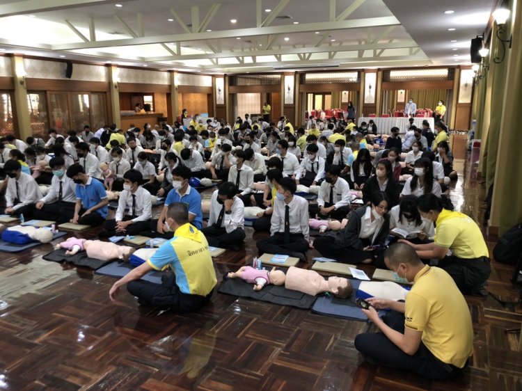ฝึกอบรมหลักสูตรจิตอาสาพระราชทาน "การช่วยฟื้นคืนชีพ หรือ CPR" — 27 เมษายน 2025 — สถาบันเทคโนโลยีจิตรลดา CDTI