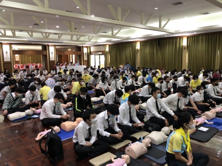 ฝึกอบรมหลักสูตรจิตอาสาพระราชทาน "การช่วยฟื้นคืนชีพ หรือ CPR" — 27 เมษายน 2025 — สถาบันเทคโนโลยีจิตรลดา CDTI