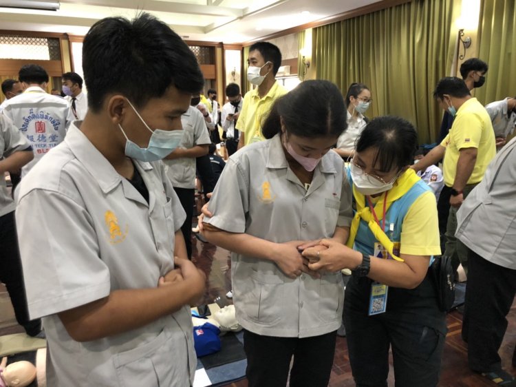 ฝึกอบรมหลักสูตรจิตอาสาพระราชทาน "การช่วยฟื้นคืนชีพ หรือ CPR" — 27 เมษายน 2025 — สถาบันเทคโนโลยีจิตรลดา CDTI