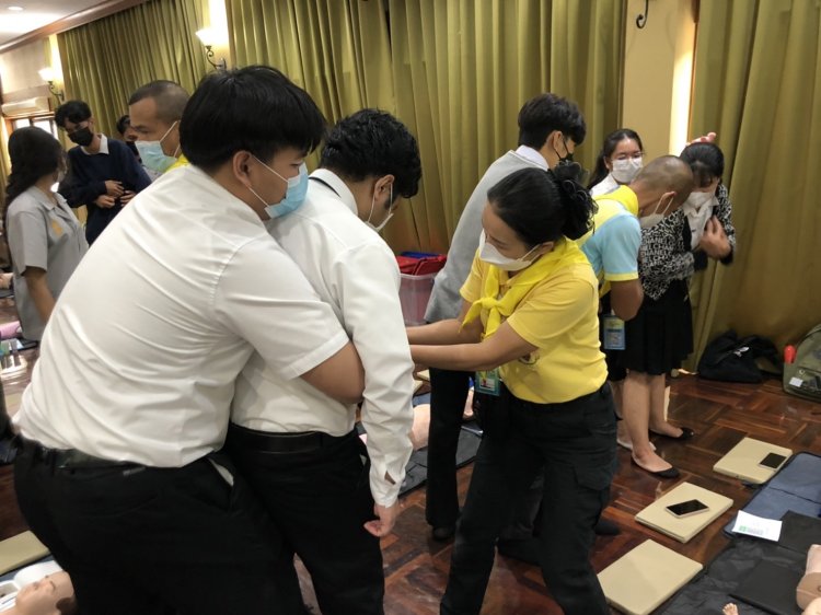 ฝึกอบรมหลักสูตรจิตอาสาพระราชทาน "การช่วยฟื้นคืนชีพ หรือ CPR" — 27 เมษายน 2025 — สถาบันเทคโนโลยีจิตรลดา CDTI