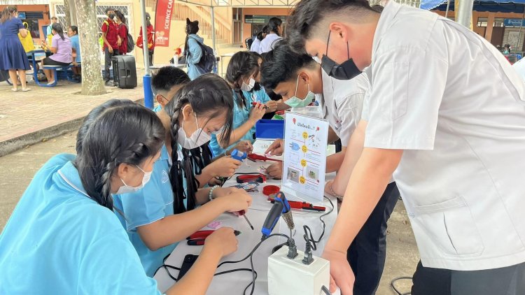 กิจกรรม workshop รวมถึงประชาสัมพันธ์หลักสูตรโรงเรียนสัตหีบวิทยาคม — 2 พฤษภาคม 2025 — สถาบันเทคโนโลยีจิตรลดา CDTI