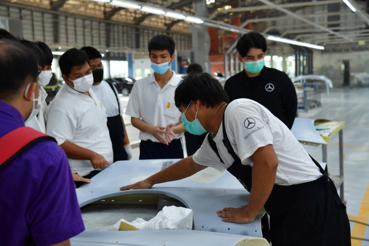 ศึกษาดูงานกระบวนการซ่อมสีรถยนต์ — 9 พฤษภาคม 2025 — สถาบันเทคโนโลยีจิตรลดา CDTI